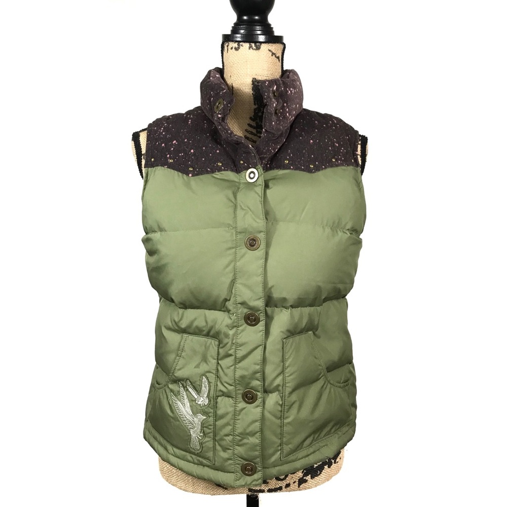 Old Navy Puffer Vest Size M Green